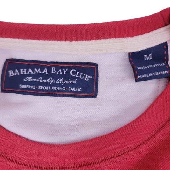Bahama Bay Club Men’s Guava Red Crew Neck Short Sleeve T-Shirt – Size Medium NWT - Picture 3 of 14